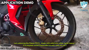 Passcode Lock Waterproof Anti-Rust Helmet U-Shaped The Professional Number Lock Motorcycle Disc Lock