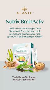 [Bundle of 6] ALAVIE Nutrix-BrainActiv 15s DHA藻油花旗参健脑益智强记忆力防脑雾延缓大脑衰老营养饮 *Brain Boost Nootropic Focus Memory Cognitive Algae DHA American Ginseng Cereboost Alzheimer IQ minda Otak Sihat*