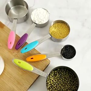 GOLIFE 8/10PCS Measuring Cups And Measuring Spoons Baking Teaspoon Measuring Cooking Tools For Baking Cooking