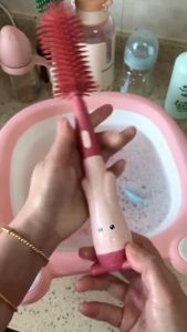 Lakoe Baby Milk Bottle Brush 3in1 Baby Silicone Pacifier Bottle Brush/Baby Milk Bottle Straws
