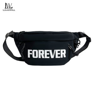 LouisWill Mens Chest Bag Crossbody Bag Waterproof Sports Bag Large Capacity Casual Bag Street Shoulder Bag Messenger Bag Versatile Fashion Chest Bag Travel Bag Business Bag