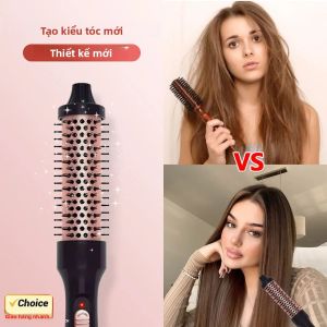 Máy Làm Xoăn Tóc 3 Trong 1 Bàn Chải Nhiệt Máy Uốn Tóc Gốm Tạo Độ Phồng Công Nghệ Làm Nóng PTC Dụng Cụ Tạo Kiểu Tóc Dùng Cho Nhà Và Du Lịch