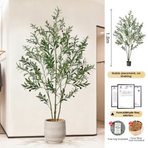 Elegant Fake Olive Tree Decor Indoor Large Ornamental