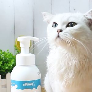 เดียวกับน้ำ สมาธิและสมบูรณ์ - โฟมอาบน้ำแห้งสัตว์เลี้ยง ที่อาบน้ําแมว/โฟมอาบน้ําแห้งแมว แชมพูสูงสุด ส่วนผสมจากพืชธรรมชาติ