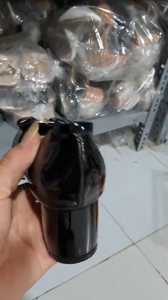 Giày cao gót 5 phân mũi tròn gắn nơ khóa sắt-G029NF