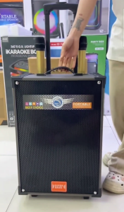 ลำโพงคาราโอเกะ MN-38 SUPER BASS มีล้อลาก ไมค์ลอยคู่ เสียงแน่น ปรับ EQ ได้ รองรับบลูทูธ USB/SD/AUX