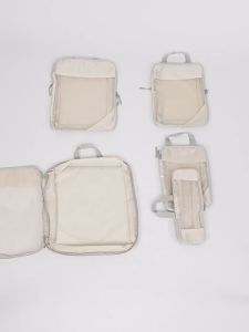 5pcs/Set Travel Storage Bag Compression Packing Cubes Luggage Suitcase Organizer Foldable Waterproof Travel Suitcase