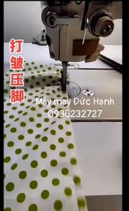 Chân vịt nhún kiểu mới điều chỉnh kích thước nhún của máy may công nghiệp 1 kim S955