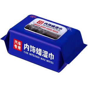 Car Interior Leather Cleaning Wipes Film Coating Professional Seat Care Stain Removal Brightening Genuine Leather Wet Wipes