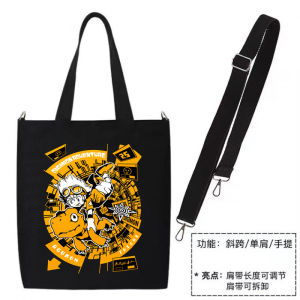 กระเป๋าผ้าใบผู้หญิงแบบสะพายไหล่ข้างเดียวแบบลำลอง กระเป๋าถือช้อปปิ้ง กระเป๋าถือแบบมีซิป กระเป๋าผ้าใบแบบยูนิเซ็กซ์