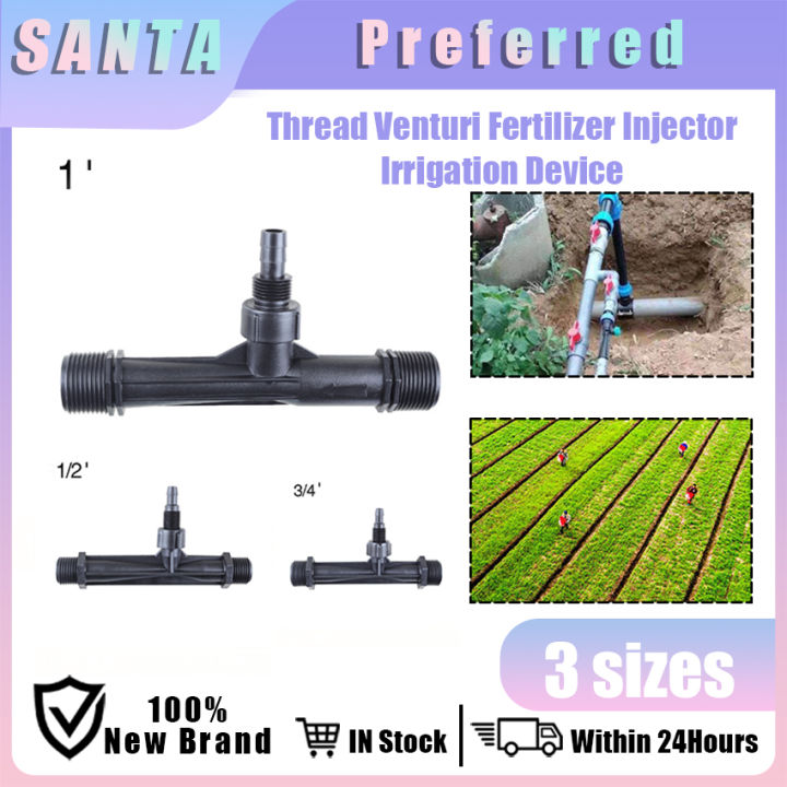 1/2" 3/4" 1" Irrigation Venturi Fertilizer Injector Agriculture Water