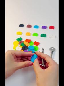 10-50Pcs Colored Key Caps Covers Soft Rubber Key Identifiers Protector Organizer Labels Silencer Key Toppers Key Accessories