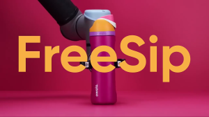 Owala FreeSip Kids Make Waves Owala Cup Stainless Steel Water Bottle 16oz - BPA-Free Leakproof Thermos for School Travel & Outdoor Cute Insulated Tumbler