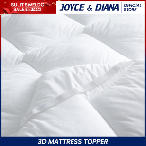 [3D Mattress Topper] Joyce & Diana 2 Inch 5cm Thick 3D Mattress Topper - White (Single/Double/Queen/King)