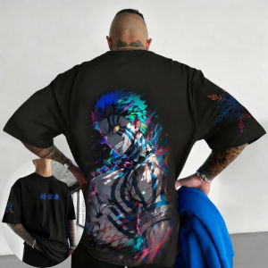 Bandai | Demon Slayer Mens Womens T-shirt Shinobu Kocho Summer Anime Design Sense Tee Spring Boys Short-sleeved Parent-child Wear