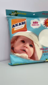 Combo Tấm lót sơ sinh Akari bột giấy tự nhiên 35 miếng (22x22cm) khô thoáng mát cho bé