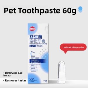Hipidog | Pet Cat Dog Toothbrush Toothpaste Set Small Dog Edible Teeth Cleaning Brush Remove Dental Calculus Bad Breath Hipidog