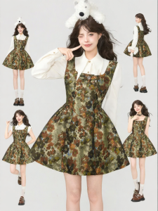 Keiko | French Style Floral Sleeveless U-Neck Mini Jacquard Dress