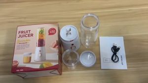 400+100ml Portable Juicer Blender Mixer 10 Blade Mini Juice Fruit Extractors Rechargeable USB Juice Blender 榨汁机