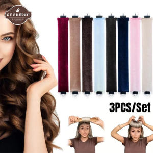Hair Roller Heatless Curling Rod Headband Hair Rollers Hair Claw Clip Lazy Curler Curly Foam Cotton