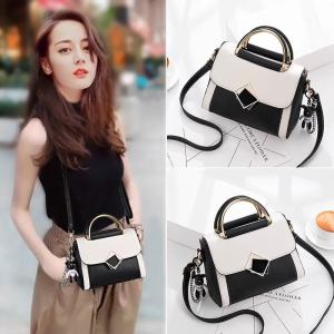 Kangaroo Brand Leather Mini Bag Womens Fashionable Single Shoulder Crossbody Bag Versatile Popular Square Bag for Young Women