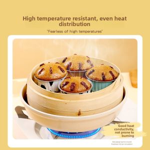 High Temperature Resistant Baking Cups Mold for Steamed Rice Cake Small Cake Pudding Home Use Kitchen Utensils Aluminum Foil
