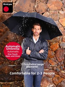 Knirps | Fully Automatic Business Umbrella for Men and Women Large Black