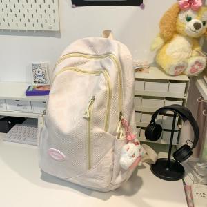 OUDENGPAI | Adorable Large Capacity High School Student Backpack Casual Simple Style Double Shoulder Bag For Girls College Students Fitness