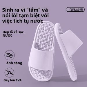 MONLEYTA | Dép đi trong nhà phong cách mùa hè chống trượt thấm nước cho nữ Dép đi trong nhà EVA đế mềm nhẹ thoáng khí cho trẻ em và người lớn