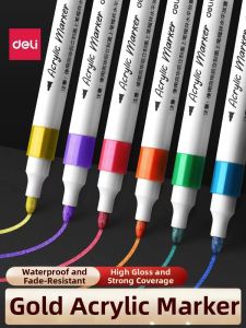 deli | Metallic Color Markers 6 Pcs