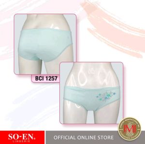 SOEN BIKINI PANTY INSIDE GARTER (BCI) 100% AUTHENTIC FULL COMFORT WOMENSWEAR (EMBROIDED & PRINTED)