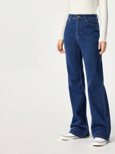 Purcotton | Flared Denim Jeans Blue