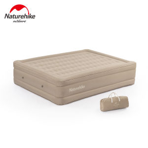 Naturehike Gamping Inflatable Bed 28cm Thickened Air Mattress Silent Peach Skin Velvet +TPU Fabric 195*145*28cm Double Bed Portable 3.7kg Sleeping Pad Camping Mat NH21FCD08