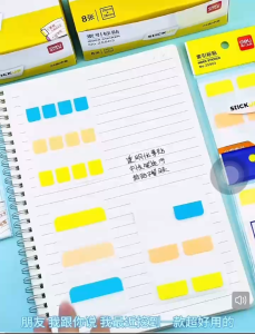 Bookmark Sticker Subject Label Sticker Self-Stick Notes Stationery School Supplies