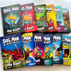 Dog Man ปกแข็ง ราคาต่อเล่ม หนังสือการ์ตูนภาษาอังกฤษ หนังสือการ์ตูนเด็กแนวผจญภัย V127 ส่งจากไทย