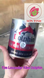 Sơn sắt mạ Kẽm Màu TÍM 1k Dolphin 400g 800g
