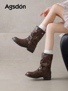 Agsdon | Soft Soled Western Style Ankle Boot