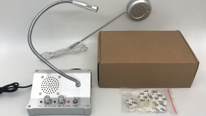 DAVTECH Dual-Way Intercom System - Noise Reduction High-Quality Sound Sleek Aluminum Design Easy DIY Installation - Perfect for Banks & Hospitals