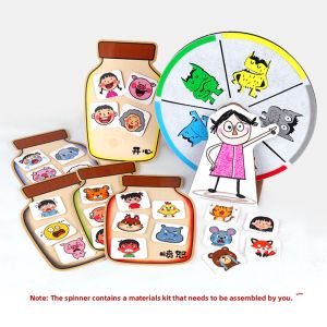 Emotion Monster Teaching Aid Spinner No-Sew Fabric Handmade Kindergarten Middle Class Educational Language Area Materials