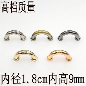 Móc Xích Cầu Bán Nguyệt Vuông Thủ Công Bằng Thép Không Gỉ Khóa Cố Định Bằng Vít Phụ Kiện Túi Xách Khóa Vai Khóa Bên Trong 18mm