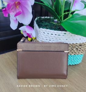 Jims Honey - Xavier Wallet - dompet tipis kekinian - dompet lipat wanita - dompet kartu kulit - dompet simple elegant
