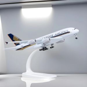 Metal Aircraft Airliner Model 20cm 1:400 Singapore Airlines A380 home decorations Aviation Simulation  Boy Gift