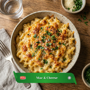 Thalia Macaroni & Cheese 300g Halal Frozen Meal Pasta Cheese Mozzarella Italian RTE Easy Reheat Microwave