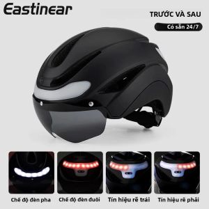 Mũ Bảo Hiểm Xe Đạp Thông Minh Eastinear 2025 Dành Cho Người Lớn Với Kính Bảo Hộ Từ Tính Và Đèn Hậu LED Sạc Được Thiết Bị An Toàn Khi Đạp Xe Ngoài Trời