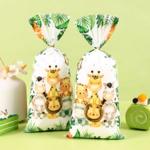 Jungle Animals Candy Bags Safari Birthday Gift Bags Wild One Birthday Decoration Jungle Birthday  Baby Shower Decor