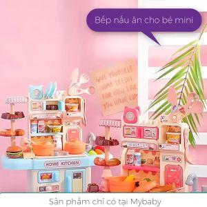 Đồ chơi nấu ăn có đèn hơi nước phụ kiện - Mô phỏng đồ dùng nhà bếp nấu ăn cho trẻ em 2 đến 8 tuổi