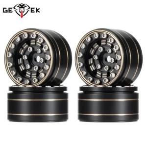 Mâm Xe Beadlock Bằng Đồng Thau 1.0 Inch Độ Lệch Âm Dành Cho Xe RC Crawler SCX24 1/24 1/18 AX24 FCX24 K5 Blazer Enduro24 TRX4M Phụ Kiện Nâng Cấp Bằng Kim Loại