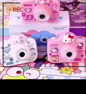 Sanrio Kuromi Mini Kids Camera Cartoon Cinnamoroll Melody Children Digital Video Recorder Toy Kamera Budak Birthday Gift