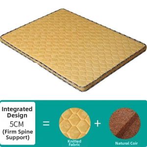 Eco-Friendly Coconut Palm Firm Spinal-Support Mattress 1.8 Size 1.5 Inch Extra Thick Folding
