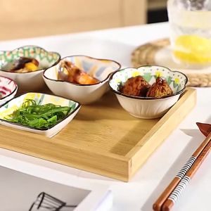 Set 6 Chén Sứ Nhật Cao Cấp Ăn Dặm Đựng Nước Chấm Phong Cách Vitage